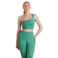 Conjunto Calça Legging + Top Um Ombro em Poliamida Tech