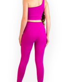 Calça Legging Cintura Alta Zero Transparência em Poliamida Tech