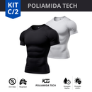 Kit 2 Camisa Compressão Masculina em Poliamida Tech