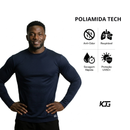 Kit 3 Camisa Térmica Proteção UV50+ Segunda Pele Manga Longa