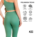 Conjunto Calça Legging + Top Um Ombro em Poliamida Tech