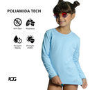 Camiseta Infantil UV50+ Segunda Pele em Poliamida Tech