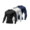Kit 3 Camisa Térmica Proteção UV50+ Segunda Pele Manga Longa