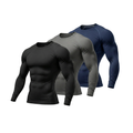 Kit 3 Camisa Térmica Proteção UV50+ Segunda Pele Manga Longa