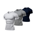 Kit 3 Camisa Compressão Masculina em Poliamida Tech