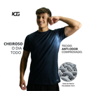 Camiseta Masculina Anti-Odor Manga Curta em Poliamida Tech