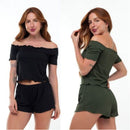 Kit 2 Baby Doll MICROFIBRA Pijama Feminino Conjunto Short Doll Ciganinha Canelado Roupa de Dormir