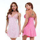 Kit 2 Camisola De Renda Sem Bojo Microfibra Feminina Sensual Linha Noite