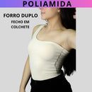 Body Mula Manca POLIAMIDA Com Forro Duplo Ombro Só Segunda Pele Premium Camada Dupla