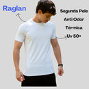 Kit com 3 Camisa Poliamida Masculina Compressão Manga Curta Térmica Anti Odor Uv50+ Academia Raglan (Cópia)