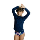 Camisa Poliamida Infantil Proteção Solar UV50+ Térmica Segunda Pele Unissex