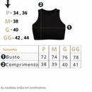 Top Cropped POLIAMIDA Premium Forro Duplo Regata Feminino Básico Liso Camada Dupla