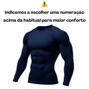 Kit 2 Camisa Poliamida Uv50+ Masculina Manga Longa Compressão Térmica Anti Odor Segunda Pele Raglan
