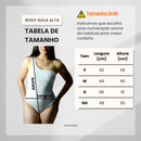 Body Mula Manca POLIAMIDA Com Forro Duplo Ombro Só Segunda Pele Premium Camada Dupla