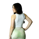 Top Cropped POLIAMIDA Premium Forro Duplo Regata Feminino Básico Liso Camada Dupla