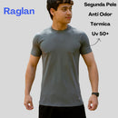 Kit com 3 Camisa Poliamida Masculina Compressão Manga Curta Térmica Anti Odor Uv50+ Academia Raglan (Cópia)