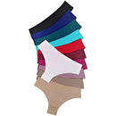 Kit 4 Calcinhas Tanga Laser Sem Costura Microfibra Com Forro de Algodão e Não Marca