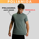 Camisa Poliamida Masculina Térmica Treino Manga Curta Academia Fitness Lisa