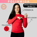 Camisa Poliamida Uv50+ Feminina Térmica Anti Odor Manga Longa Proteção Solar Blusa Segunda Pele KJG
