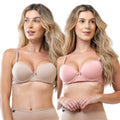 Kit 2 Sutiã Reforçado Básico de Microfibra com Bojo Conforto