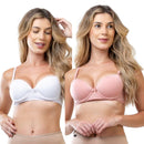 Kit 2 Sutiã Reforçado Básico de Microfibra com Bojo Conforto